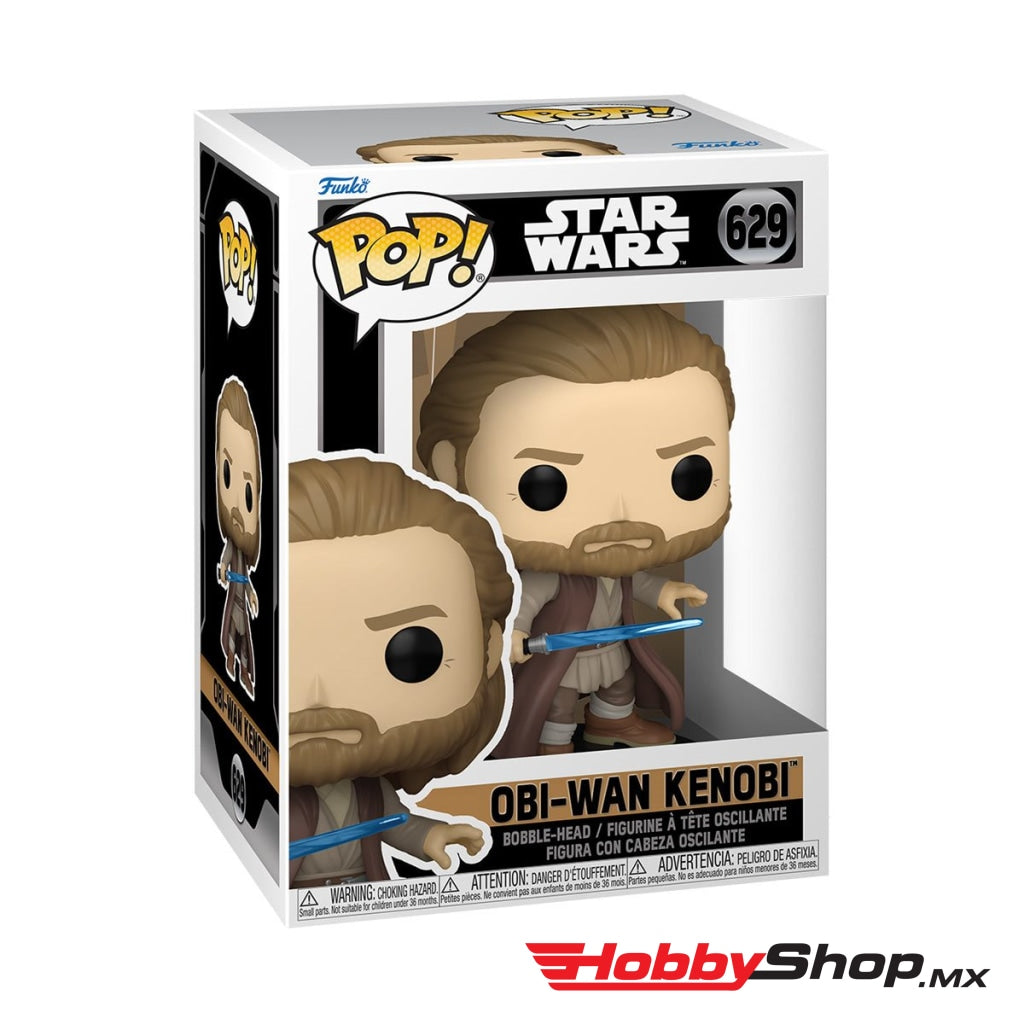 Funko Pop Star Wars: Obi Wan Kenobi - Pose Batalla #629 En Existencia