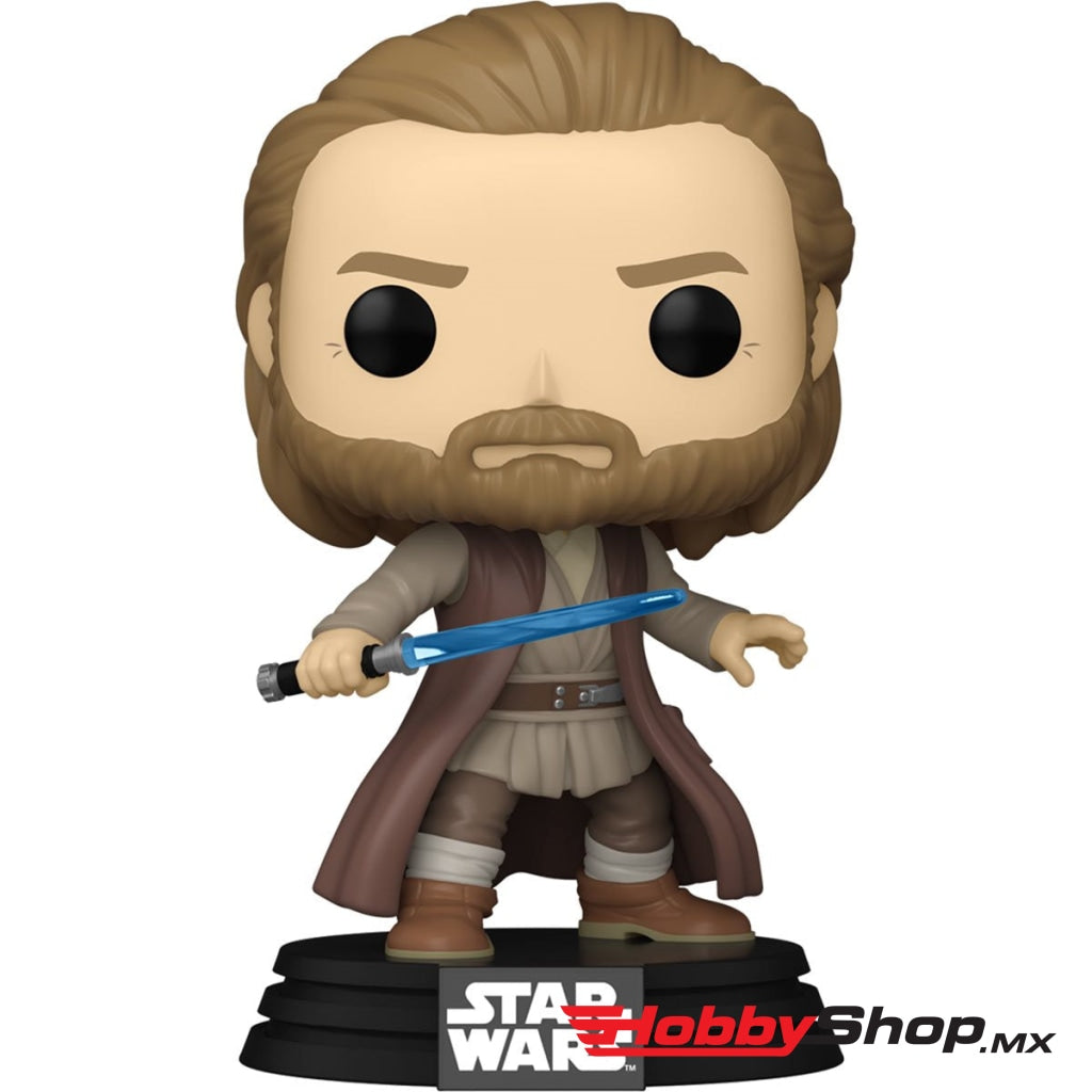Funko Pop Star Wars: Obi Wan Kenobi - Pose Batalla #629 En Existencia