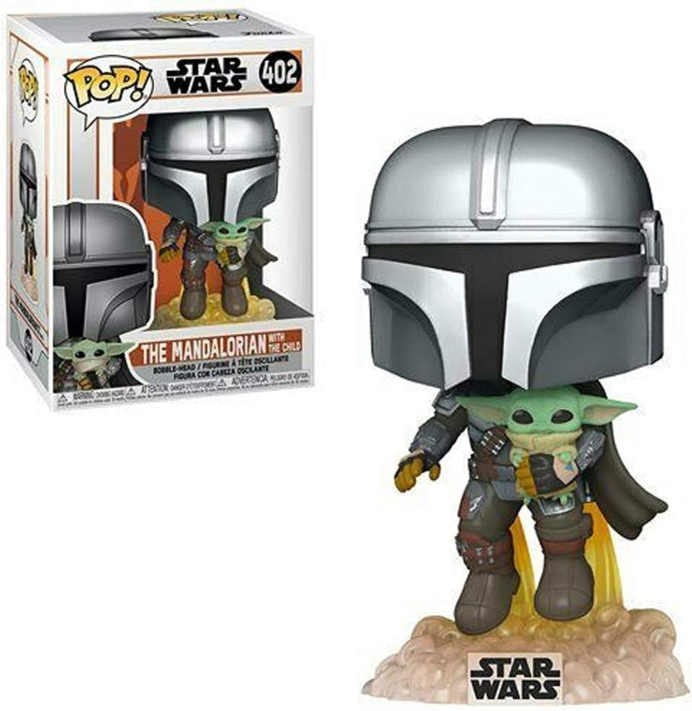 Funko Pop Star Wars: The Mandalorian - Volando Con Grogu #402 En Existencia