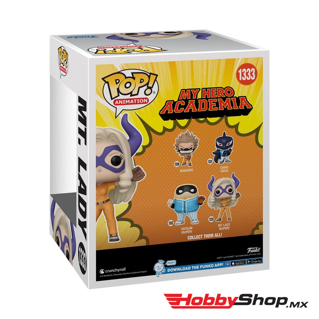 Funko Pop Super Animation: My Hero Academia League Baseball - Mt Lady #1333 En Existencia
