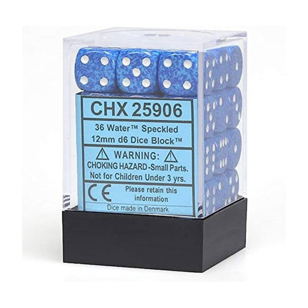 Games Workshop - Chessex Dados Speckled Water 12Mm C/36 En Existencia