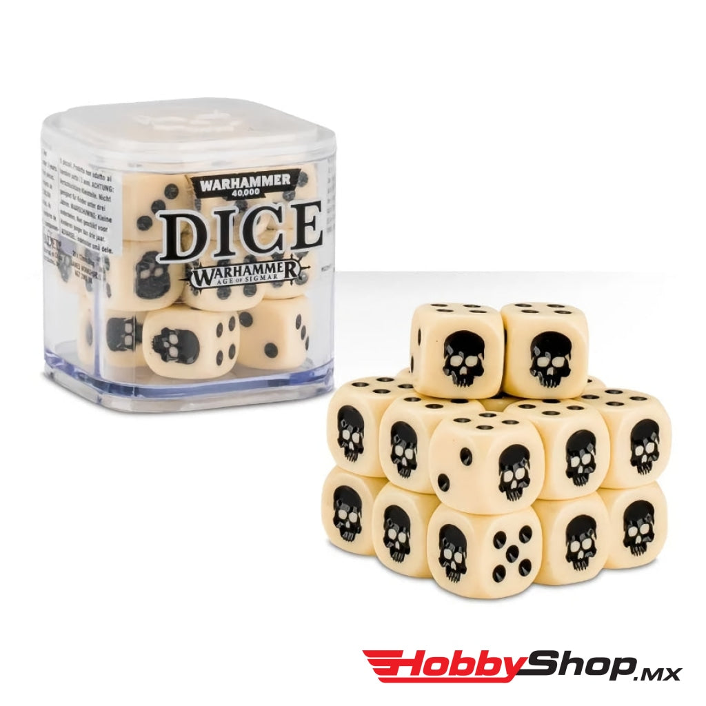Games Workshop - Citadel 12Mm Dice Set 20 Bone En Existencia