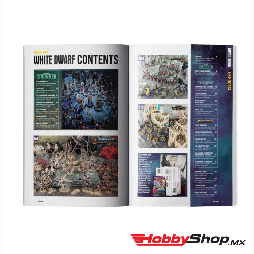 Games Workshop - Revista White Dwarf 494 Nov 2023 (Inglés) En Existencia