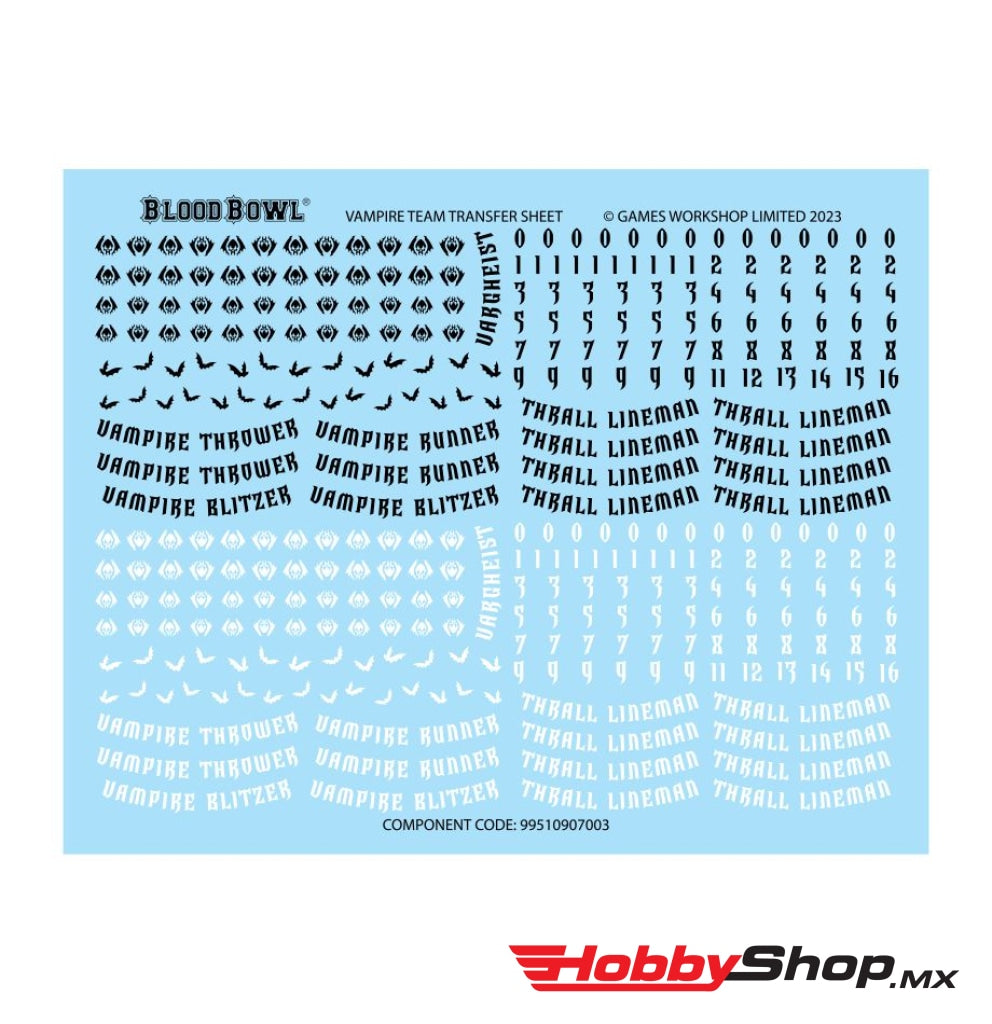 Games Workshop - Vampire Blood Bowl Team: The Drakfang Thirsters En Existencia