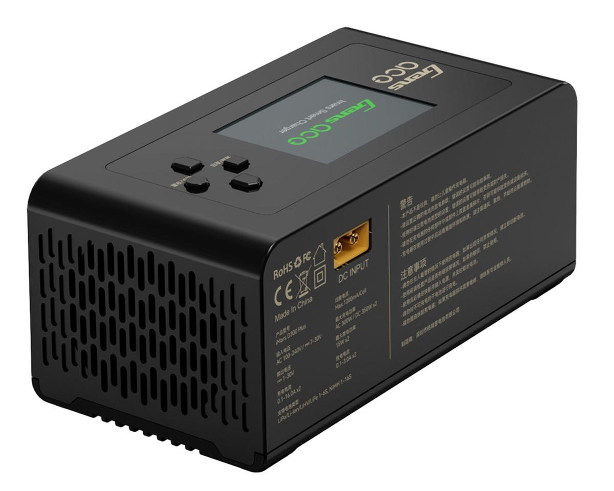 Gens Ace - iMars D300 Plus G-Tech Smart Dual AC/DC Charger (Black) (6S/16A) (AC-300W) (DC-350W x2) w/Bluetooth App Control