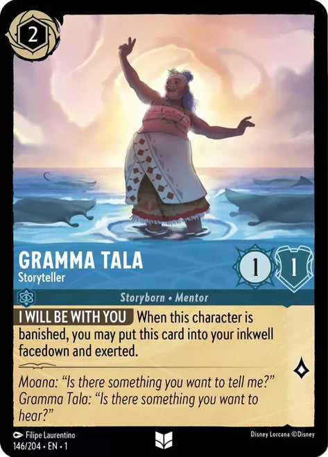 Carta Gramma Tala - Storyteller,Set The First Chapter, Número de Tarjeta 146 , Color Sapphire, Rarity Uncommon
