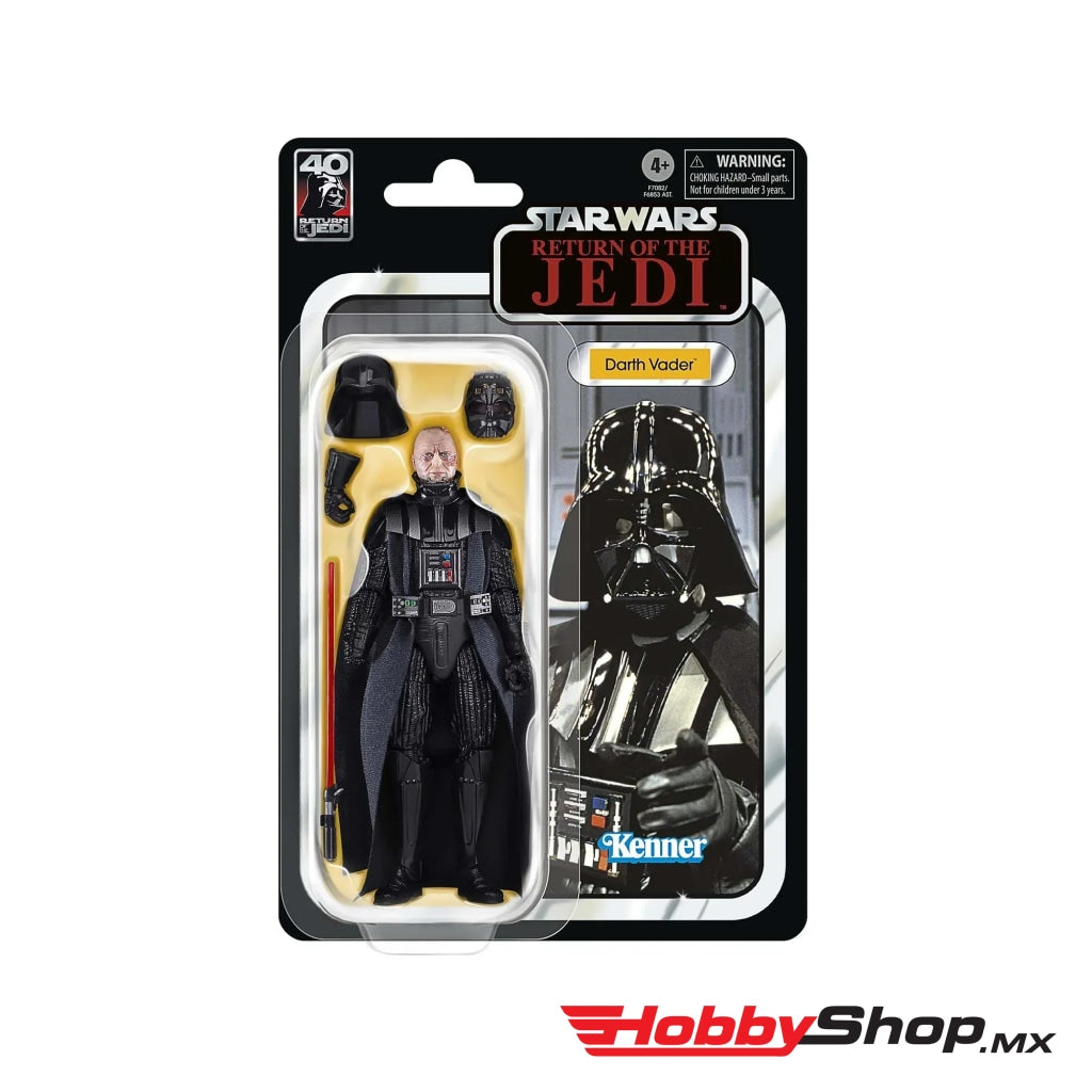 Hasbro - Star Wars The Black Series: Return Of Jedi 40 Aniversario Darth Vader En Existencia