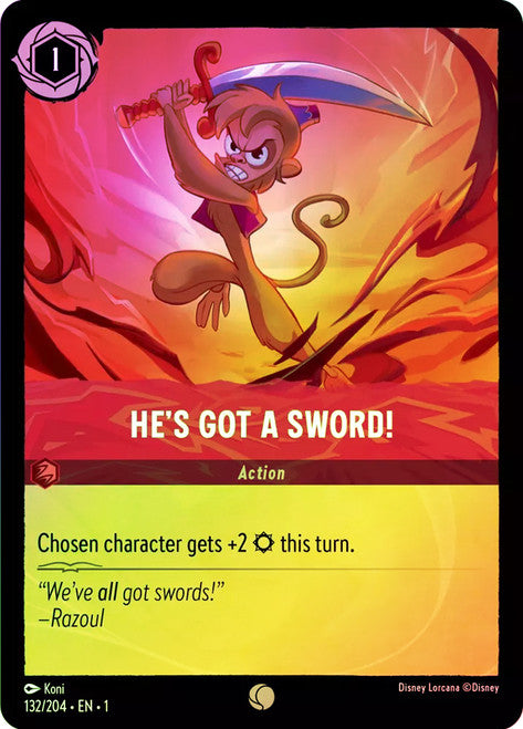 Carta Moana - Born Leader,Set Into the Inklands, Número de Tarjeta 116 , Color Ruby, Rarity Rare