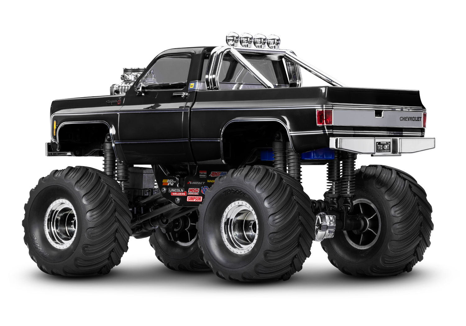 Traxxas - 1/18 Trx-4MT Chevrolet K10 4X4 Monster Truck, Negra