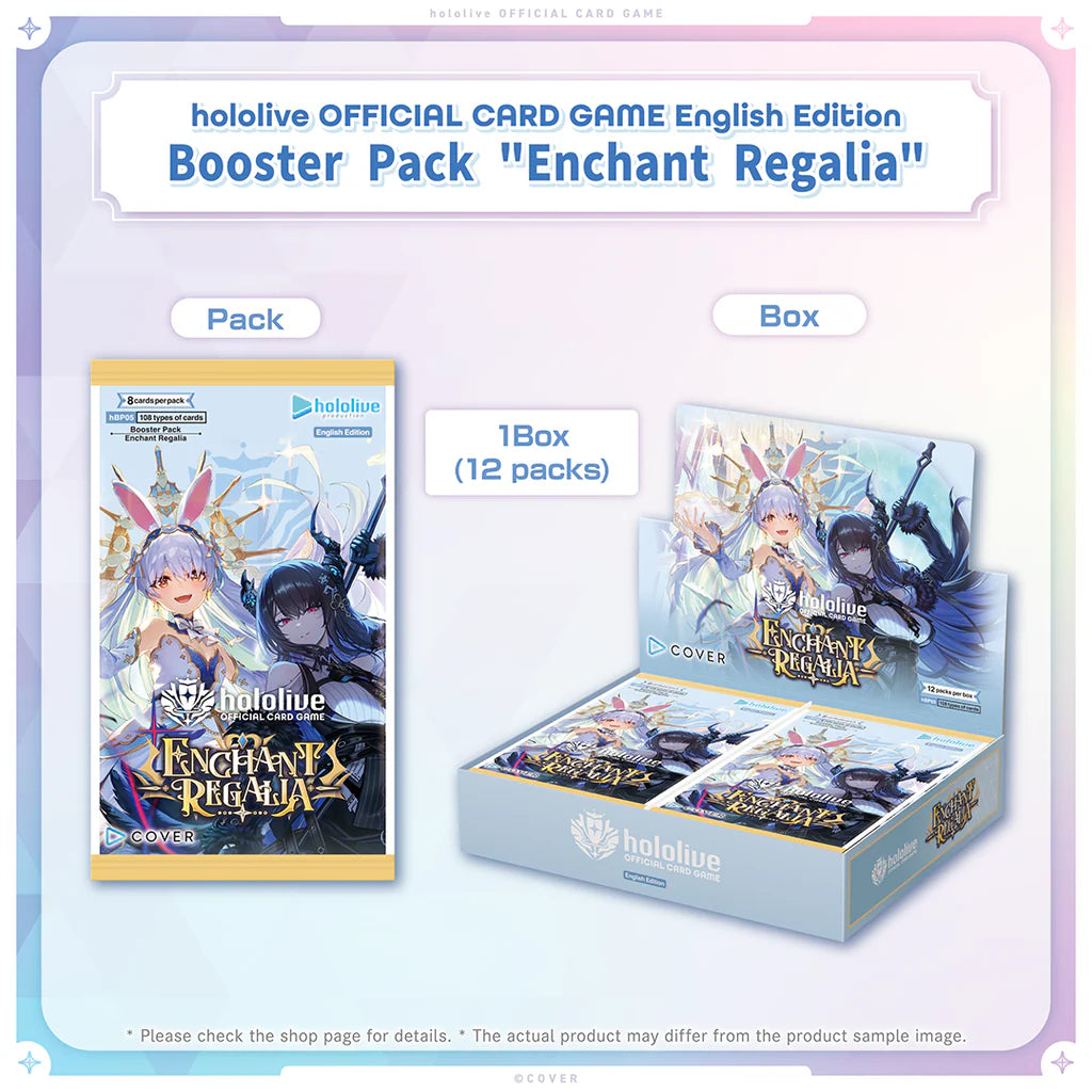 hololive OFFICIAL CARD GAME English Edition Booster Pack "Enchant Regalia" - Booster Box