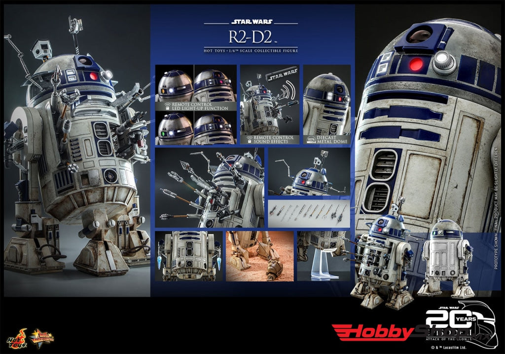 Hot Toys Movie Masterpiece Series: Star Wars - R2 D2 Escala 1/6 En Existencia