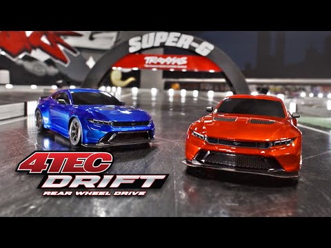 Traxxas - 4-Tec® Ford® Mustang 1/10 RTR Electric RWD Drift Car w/XL-5™ ESC, TQi™ 2.4GHz Radio & TSM®, Rojo