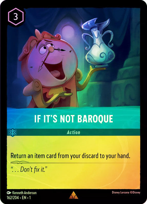 Carta King Louie - Bandleader,Set Into the Inklands, Número de Tarjeta 146 , Color Sapphire, Rarity Common