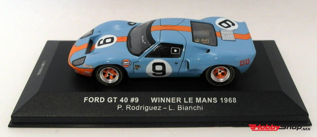 Ixo Models - Ford Gt40 Gulf #9 Ganador 24H Lemans 1968 Rodriguez / Bianchi Escala 1:43 En Existencia