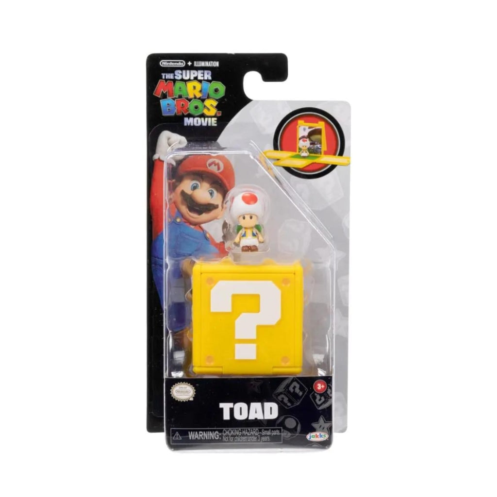 Jakks Pacific - Super Mario Bros Movie: Mini Figura Toad En Existencia