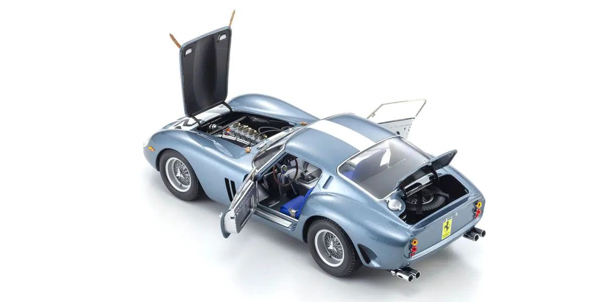 Kyosho - Original 1/18scale FERRARI 250GTO 1962 SEBRING #24(BLUE), escala 1:18