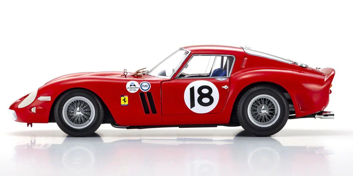 Kyosho - Original 1/18scale Ferrari 250GT0 1963 Daytona 3H #18 (Red), escala 1:18