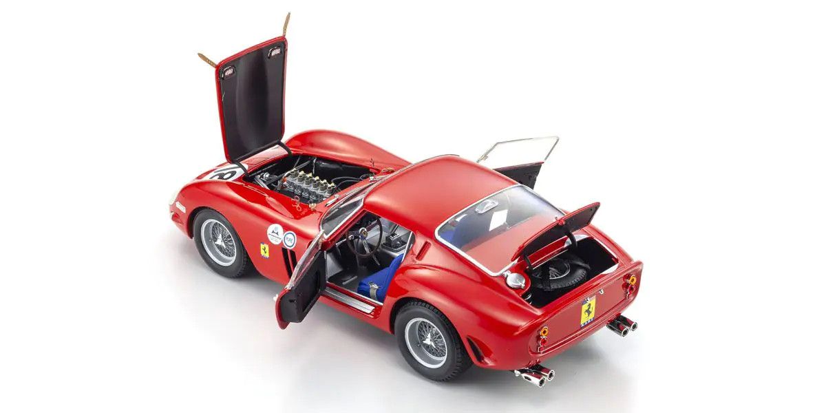 Kyosho - Original 1/18scale Ferrari 250GT0 1963 Daytona 3H #18 (Red), escala 1:18