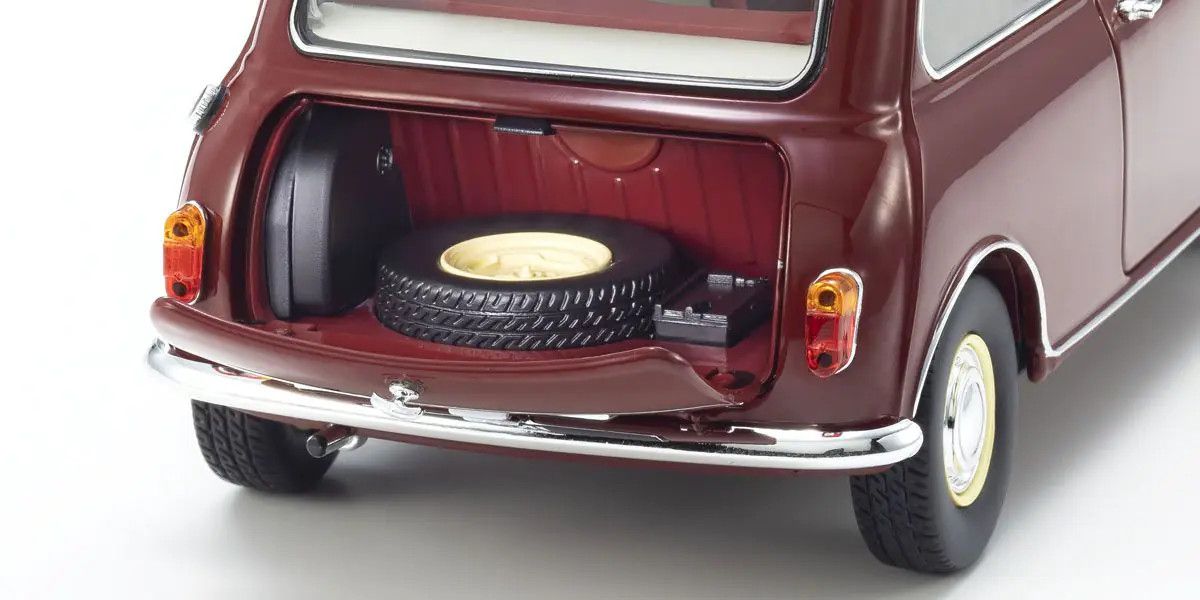 Kyosho - Original 1/18scale Morris Mini Minor (Cherry Red), escala 1:18