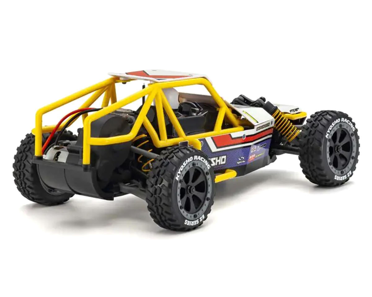 Kyosho - 1:10 Scale RC EP 2WD Buggy EZ Series readyset Sand Master 2.0 Color Type 1 (White)
