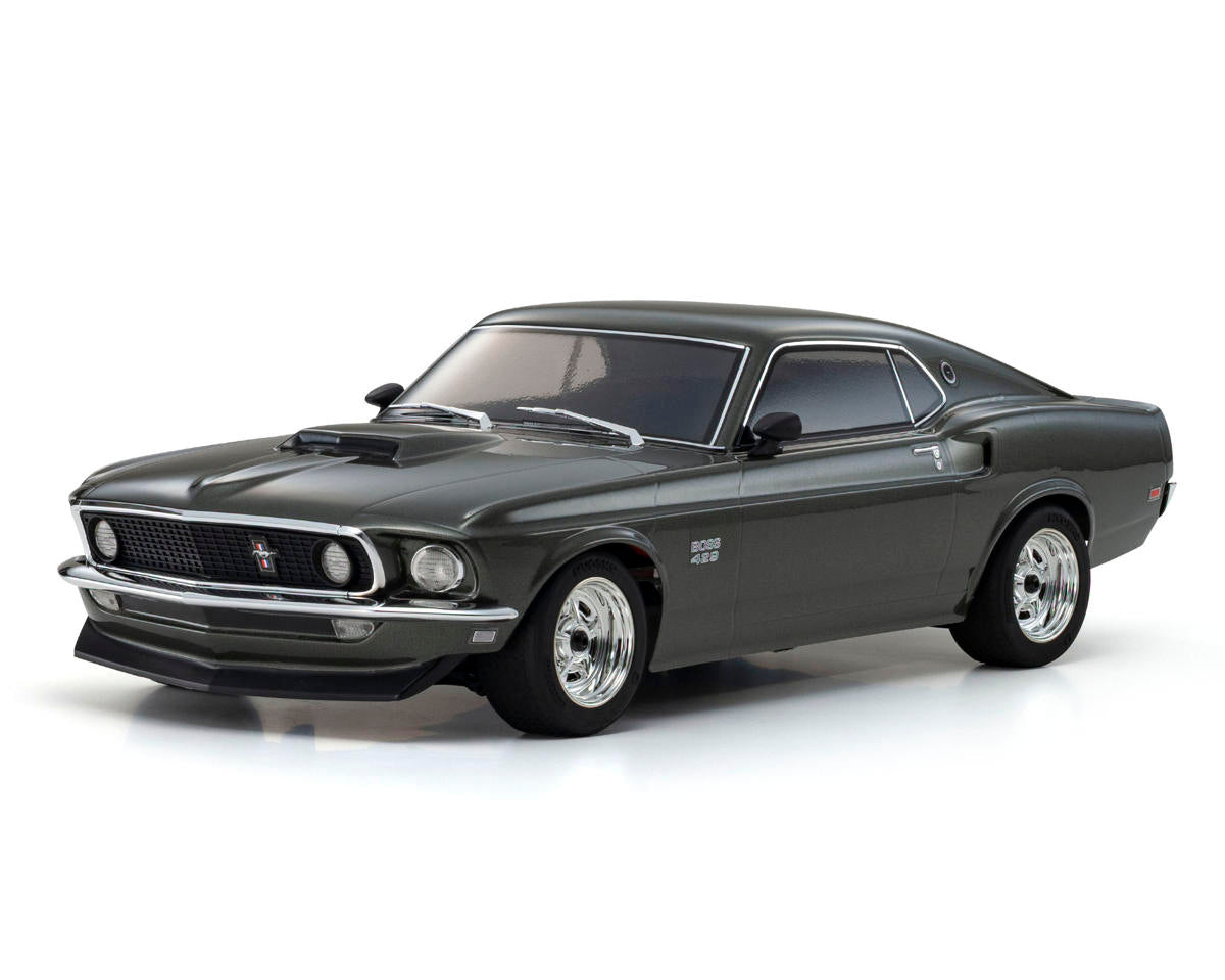 Kyosho - FAZER Mk2 1969 Ford Mustang Boss 429 Electric 4WD 1/10 RTR Touring Car (Black Jade) w/Syncro KT-231P 2.4GHz Radio