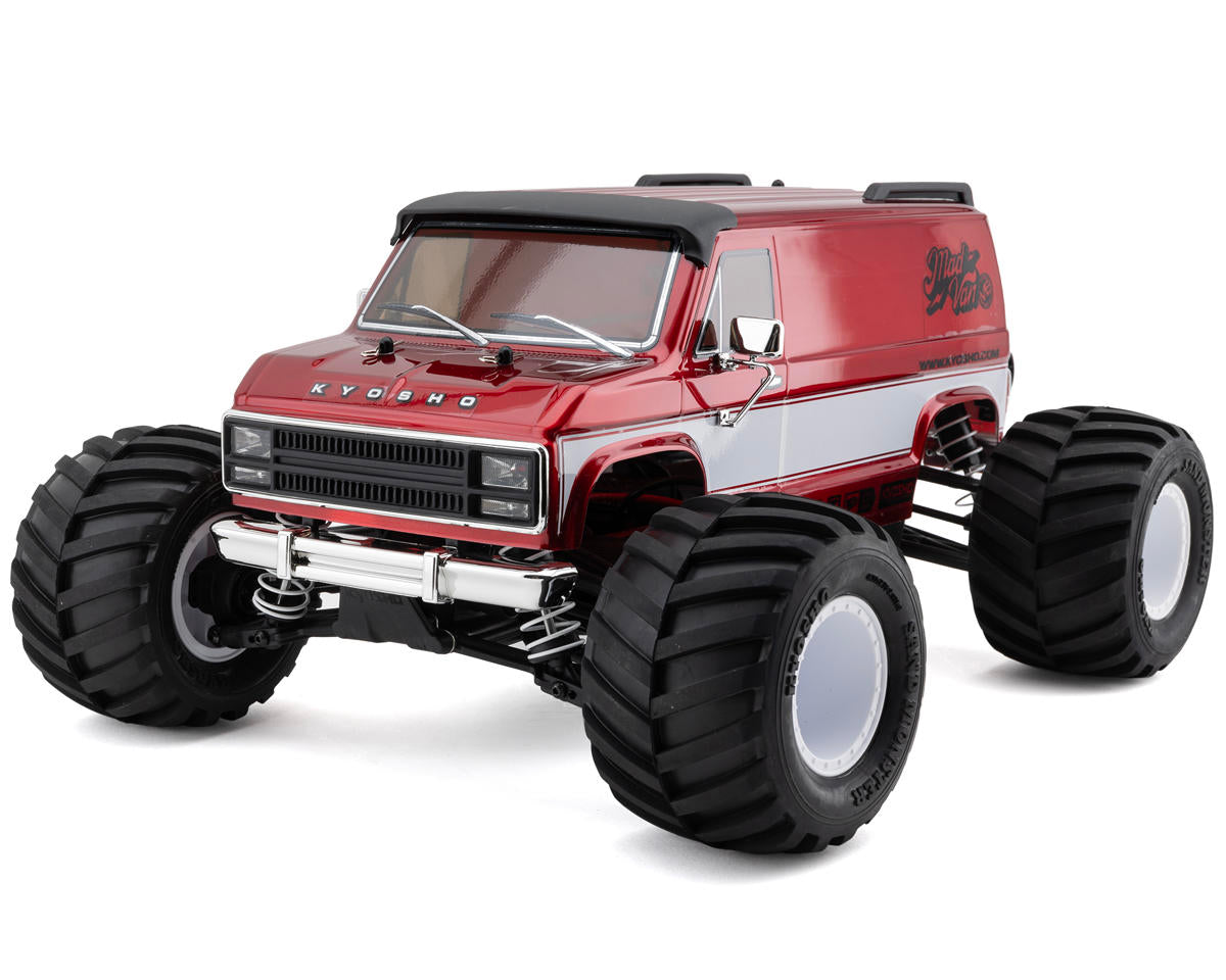 Kyosho - 1:10 Scale Radio Controlled Electric Powered 4WD FAZER Mk2 FZ02L VE-BT Series readyset MAD VAN VE Color Type1 (Red)