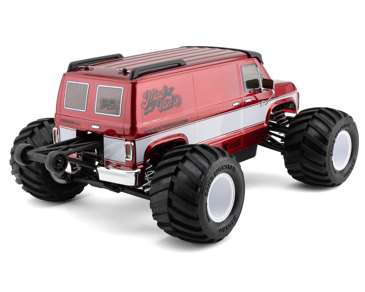 Kyosho - 1:10 Scale Radio Controlled Electric Powered 4WD FAZER Mk2 FZ02L VE-BT Series readyset MAD VAN VE Color Type1 (Red)