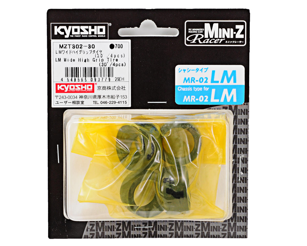 Kyosho - LM Wide High Grip Tire (30゚/4pcs)