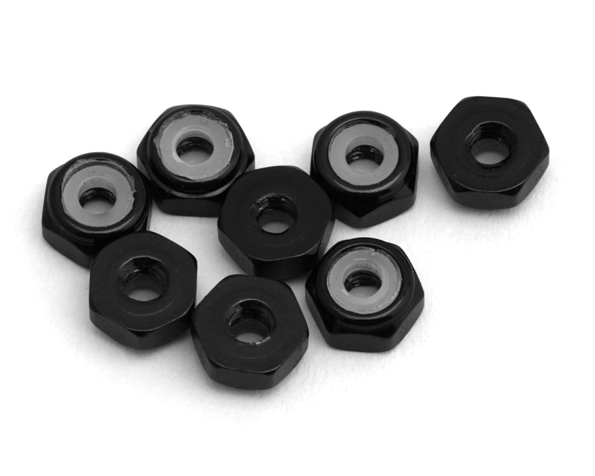 Kyosho - 2mm Aluminium Nylon Color Nut 8pcs (Black)