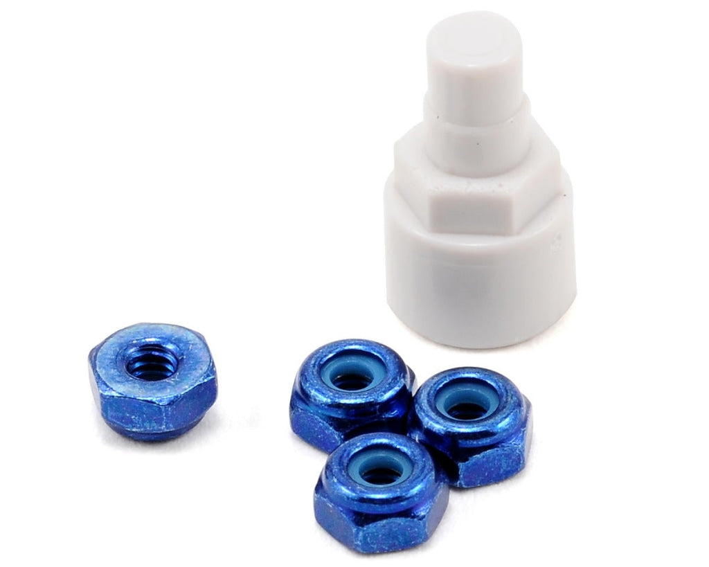 Kyosho - Color Nylon Nut Bule En Existencia