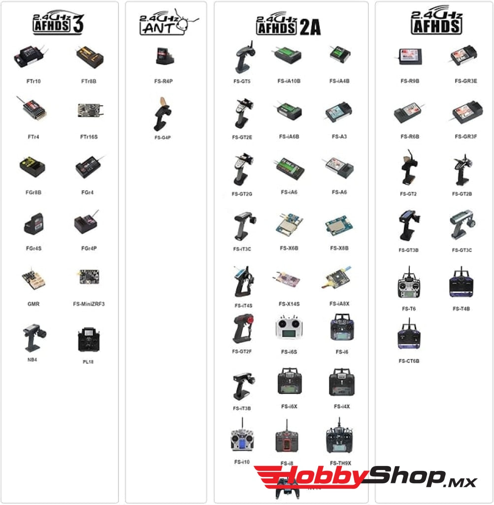 Kyosho - Flysky Nb4 Gmr 2.4Ghz 4Ch Afhds3 Micro Receiver En Existencia