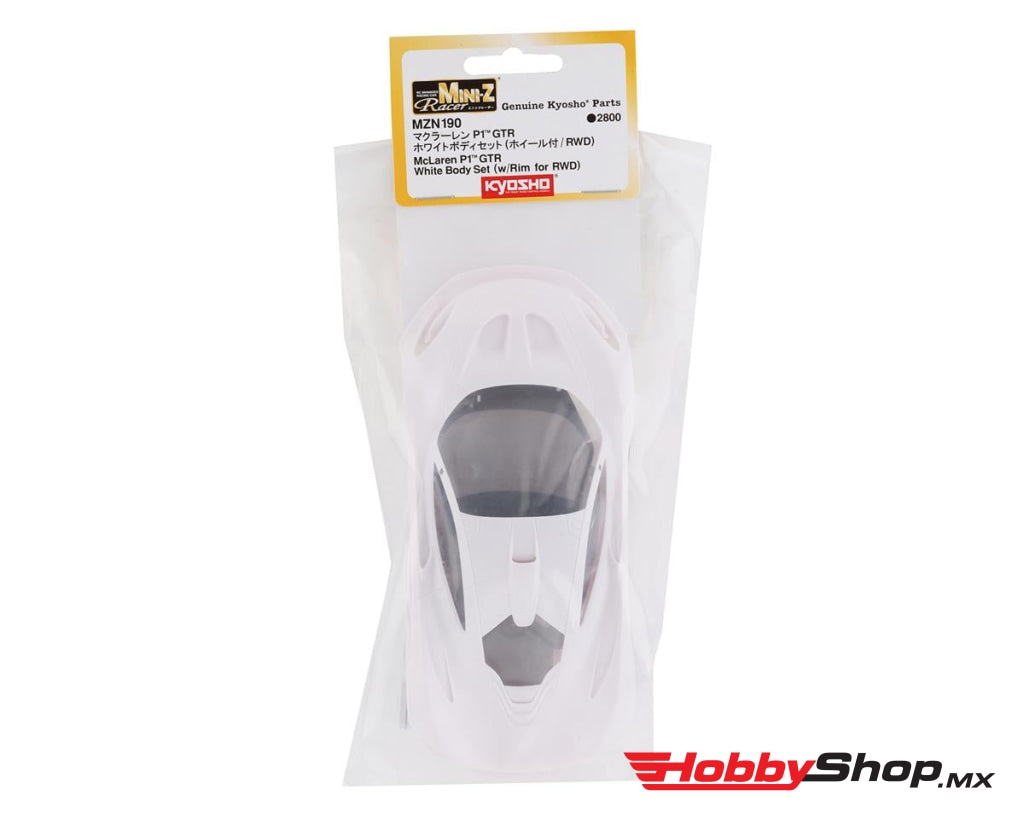 Kyosho - Mclaren P1 Gtr White Body Set (W / Wheel) En Existencia