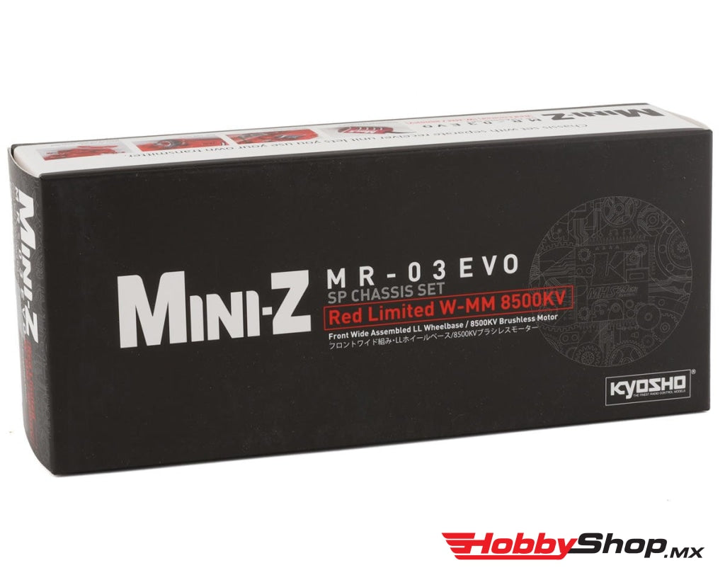 Kyosho - Mini-Z Racer Mr-03 Evo Sp Chassis Set Red Limited (W-Mm 8500Kv) En Existencia