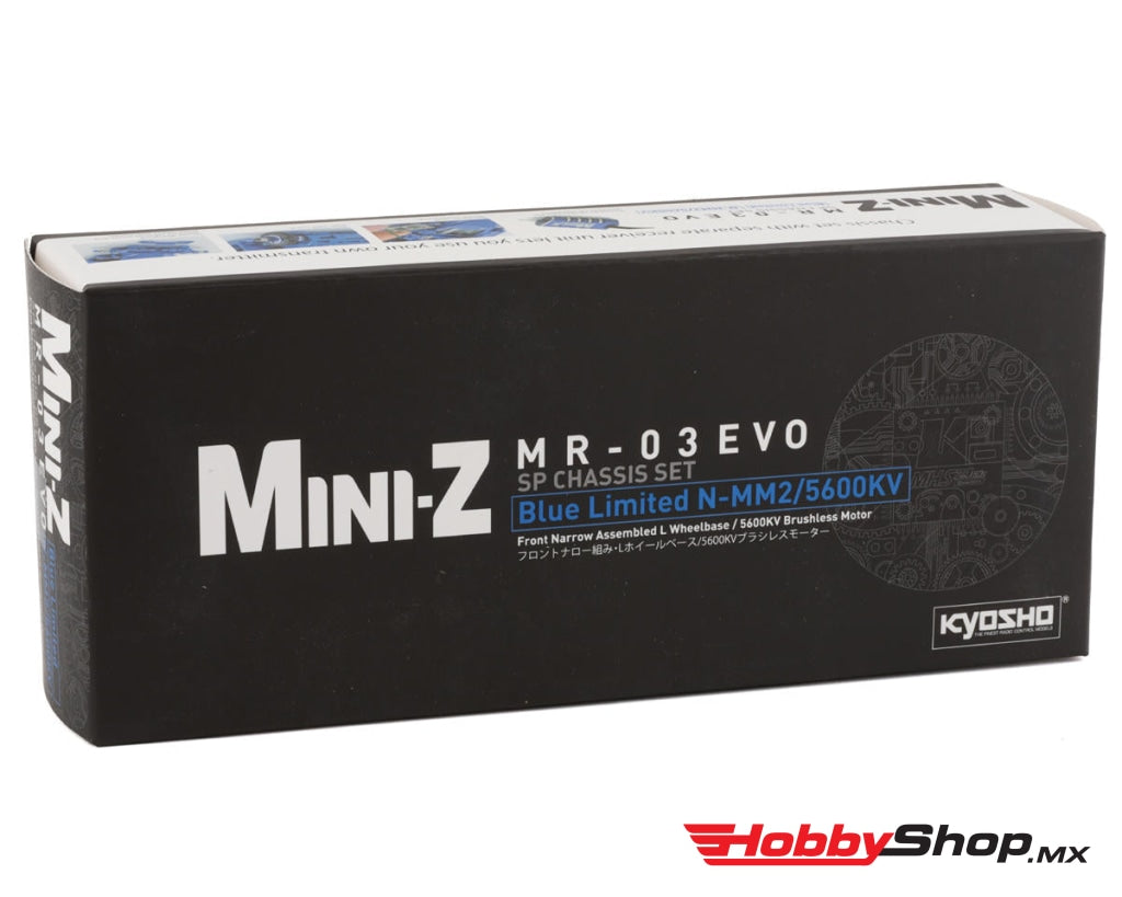 Kyosho - Mini-Z Racer Mr-03Evo Sp Chassis Set Blue Limited (N-Mm2 / 5600Kv) En Existencia