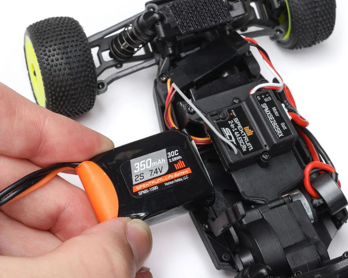 Team Losi - 1/28 Micro-T 2S 2WD RTR Stadium Truck (Battery & Charger Included), White