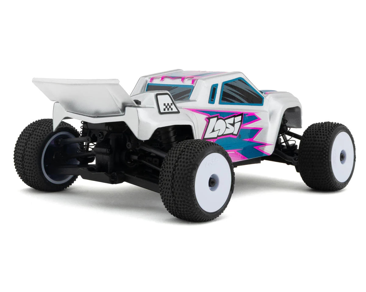 Team Losi - 1/28 Micro-T 2S 2WD RTR Stadium Truck (Battery & Charger Included), Silver