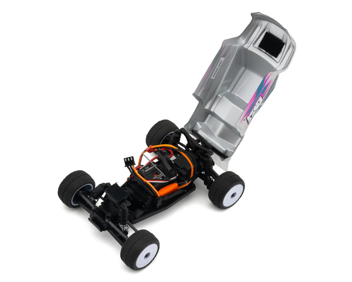 Team Losi - 1/28 Micro-T 2S 2WD RTR Stadium Truck (Battery & Charger Included), Silver