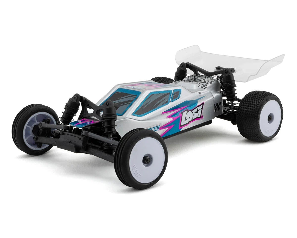 Team Losi - Micro-B 1/24 RTR 2WD Buggy (Silver) w/2.4GHz Radio, Battery & Charger