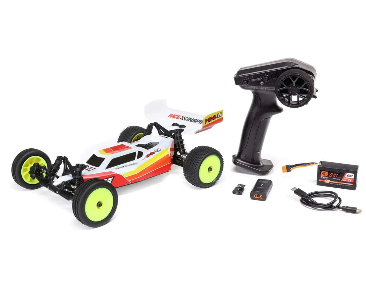 Team Losi - 1/16 Mini-B 2S 2WD RTR Brushless Buggy (Battery & Charger included), Red