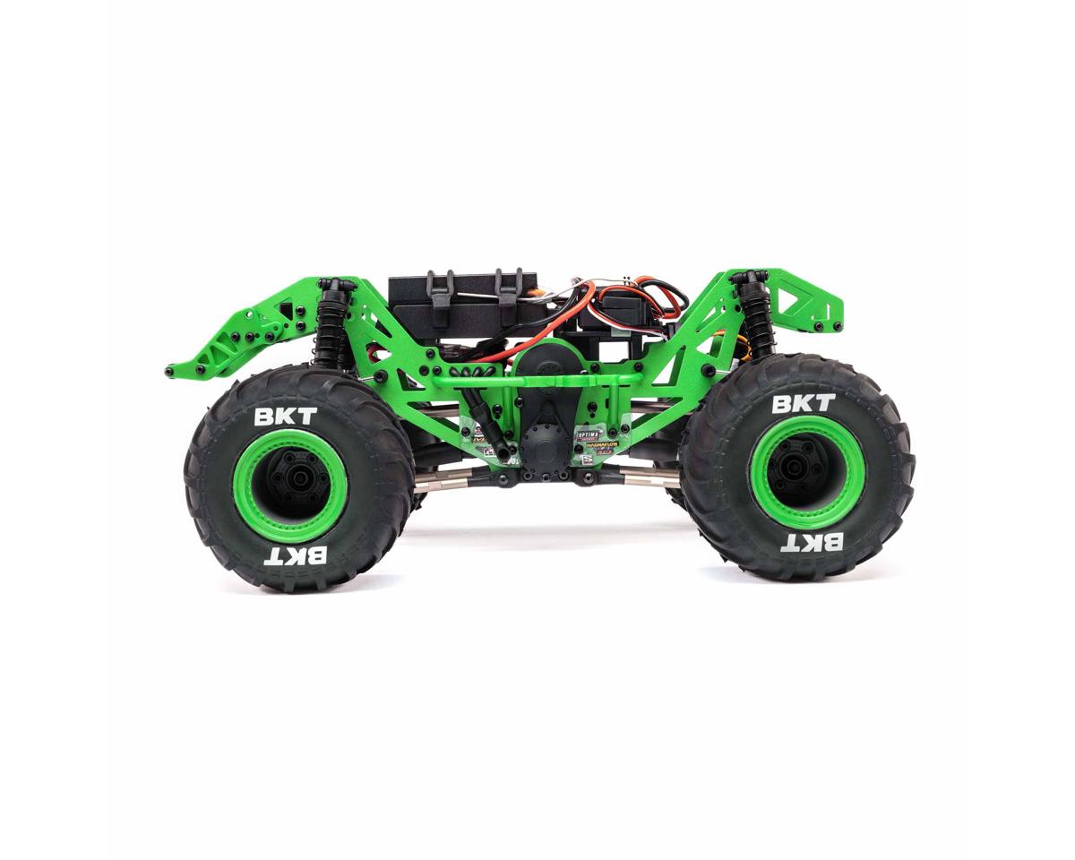 Team Losi - 1/18 Mini LMT Grave Digger 2S 4X4 RTR Brushed Monster Truck (Battery & Charger Included), Green