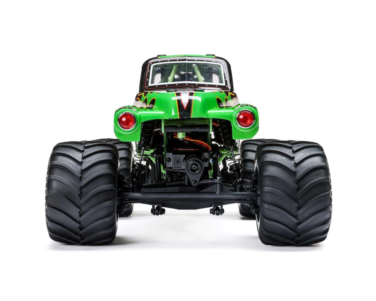 Team Losi - 1/18 Mini LMT Grave Digger 2S 4X4 RTR Brushed Monster Truck (Battery & Charger Included), Green
