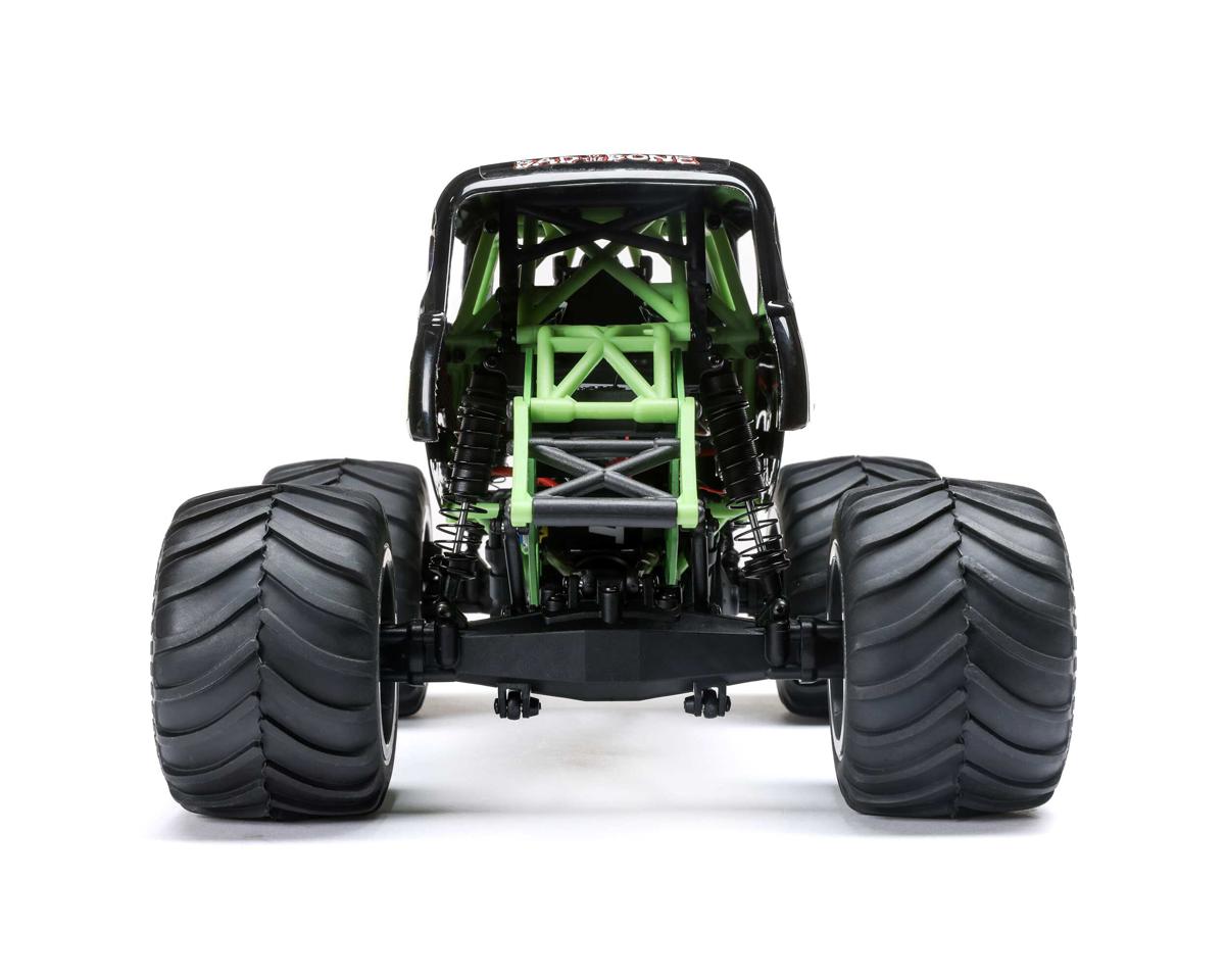 Team Losi - 1/18 Mini LMT Grave Digger 2S 4X4 RTR Brushed Monster Truck (Battery & Charger Included), Green
