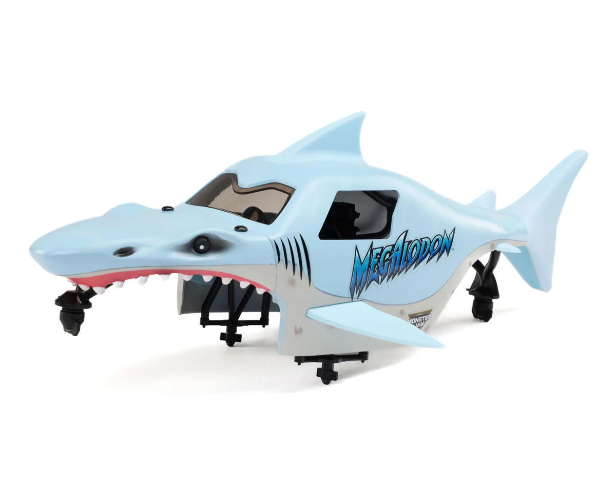 Team Losi - 1/18 Mini LMT Megalodon 2S 4X4 RTR Brushed Monster Truck (Battery & Charger Included), Blue