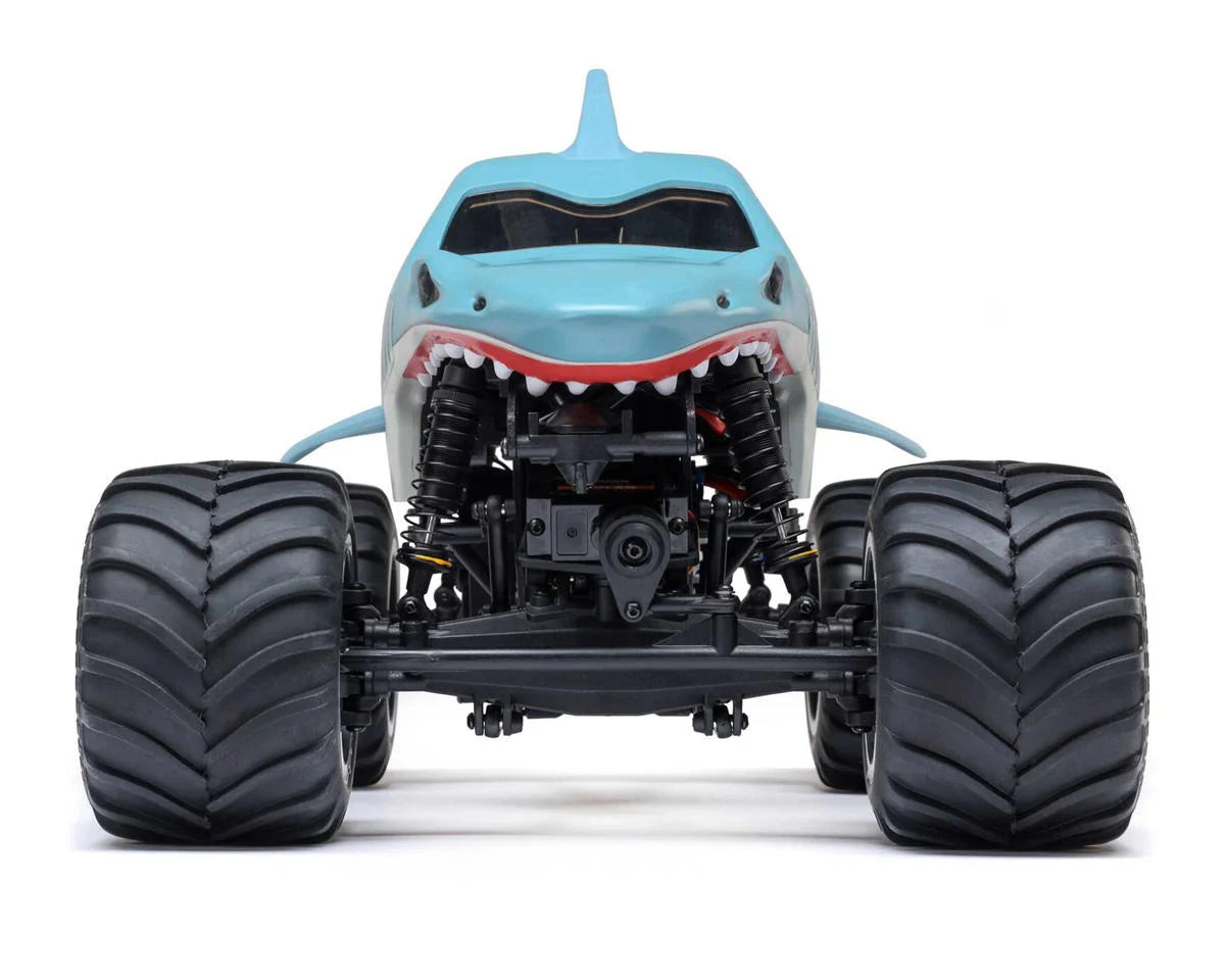 Team Losi - 1/18 Mini LMT Megalodon 2S 4X4 RTR Brushed Monster Truck (Battery & Charger Included), Blue