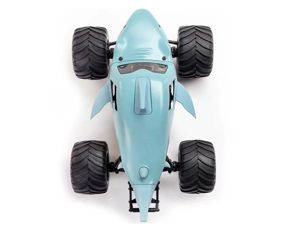 Team Losi - 1/18 Mini LMT Megalodon 2S 4X4 RTR Brushed Monster Truck (Battery & Charger Included), Blue