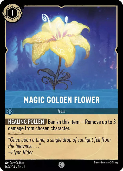 Carta Magic Golden Flower,Set The First Chapter, Número de Tarjeta 169 , Color Sapphire, Rarity Common