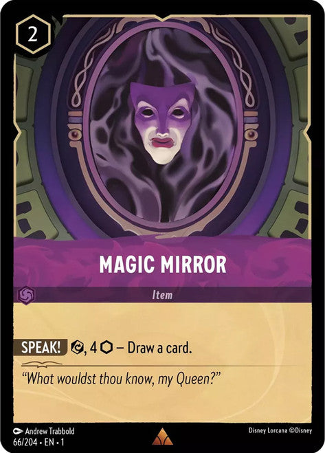 Carta Magic Mirror,Set The First Chapter, Número de Tarjeta 66 , Color Amethyst, Rarity Rare