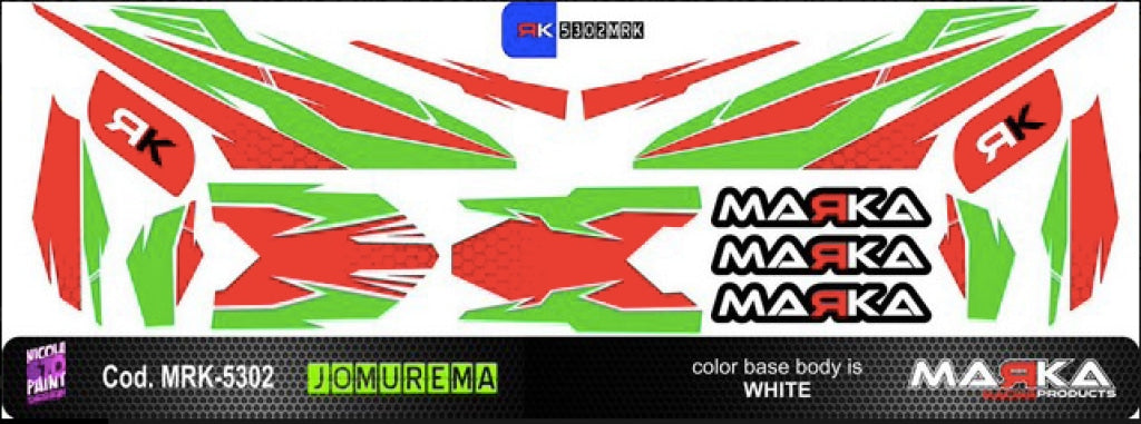 Marka - Skin Adhesive 1:28 Jomurema Body Jr-Gt01 Clear-Color3 (1Pcs) En Existencia