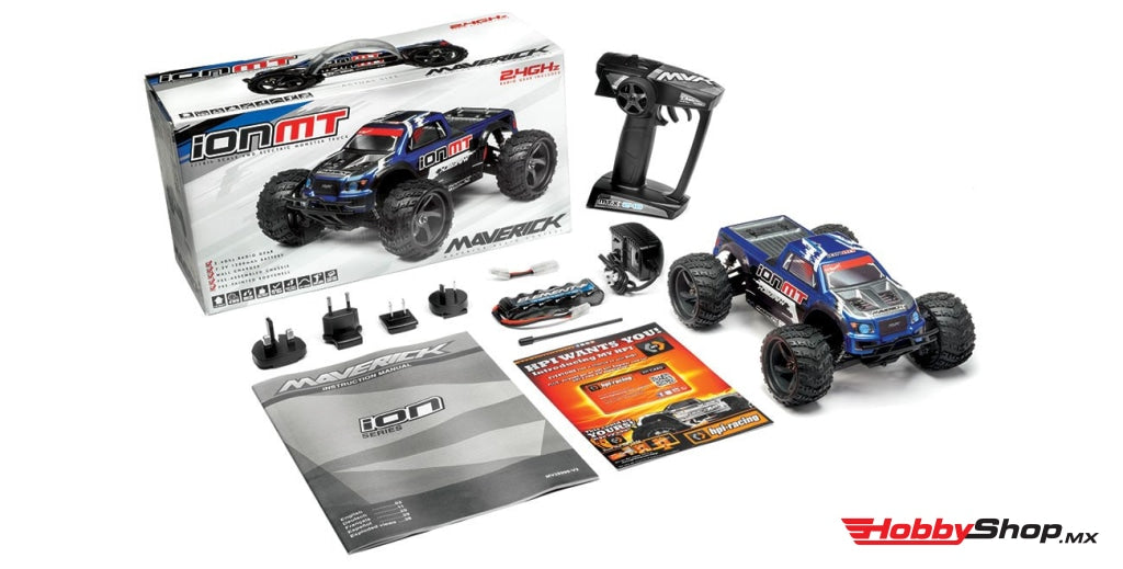 Maverick - Ion Mt 1/18 Rtr Electric Monster Truck En Existencia