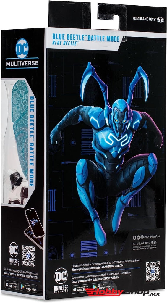 Mcfarlane Toys - Blue Beetle Battle Mode Escarabajo Azul En Existencia